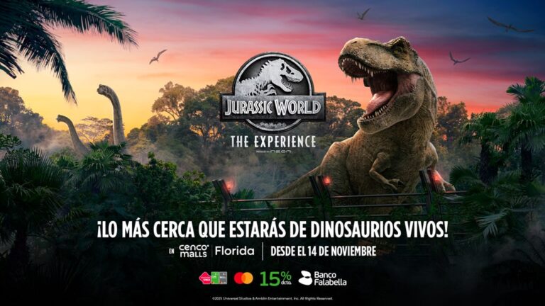 ¡Gigantes Jurásicos en La Florida! “Jurassic World: The Experience” Llega a Cenco Florida