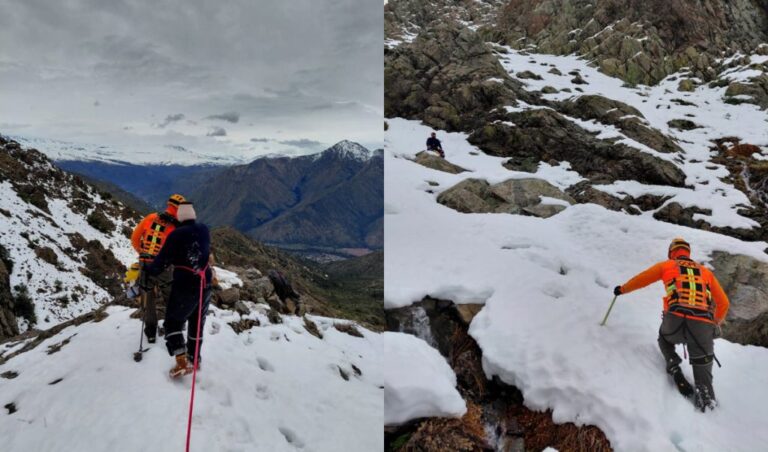 Montañista es rescatado en helicóptero tras sufrir una caída en cerro de La Florida